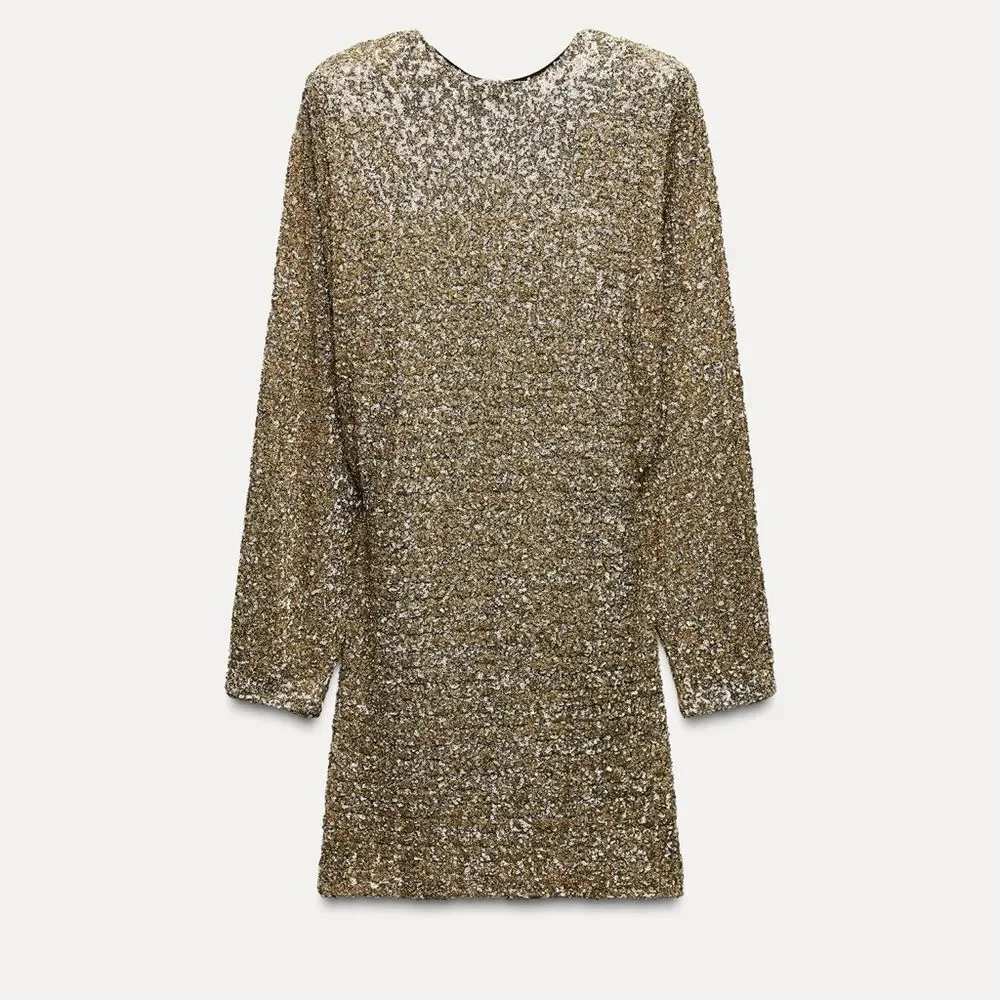 Zara sequin mini dress ZW collection - Picture 10 of 13